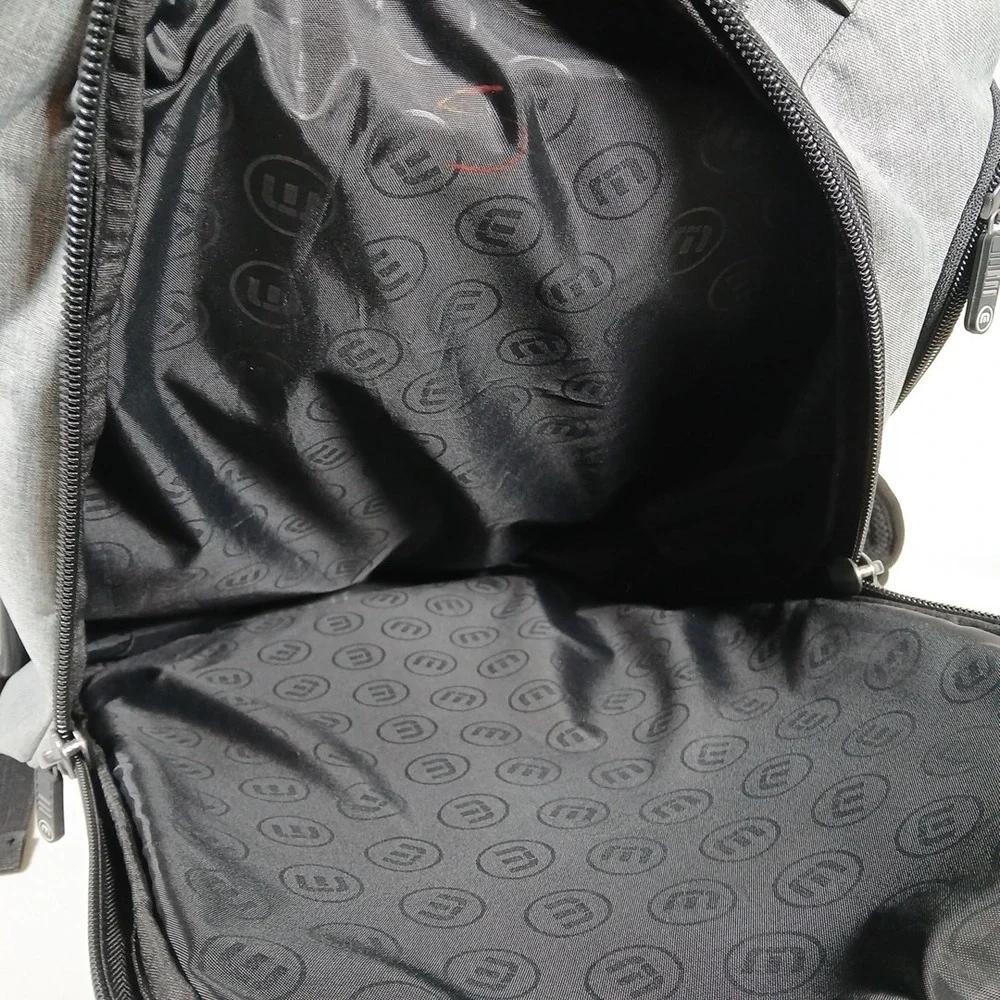 Travis Mathew The Go Laptop Backpack Gray Fleece Lined 12.5